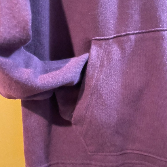 PINK Victoria's Secret Maroon and Gray Zip-Up Sweater - Picture 3 of 4